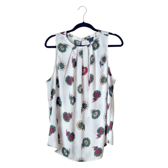 Ann Taylor Factory Tops - Ann Taylor Factory Floral Sleeveless Blouse